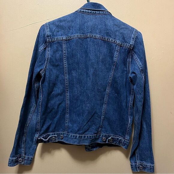 GAP Blue Medium Wash Long Sleeve Button-Down Denim Jean Jacket Adult Size M - Picture 3 of 4